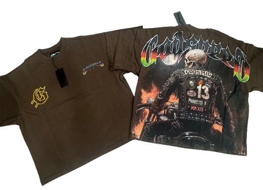 Godspeed Biker Nation T-Shirt "Mocha"