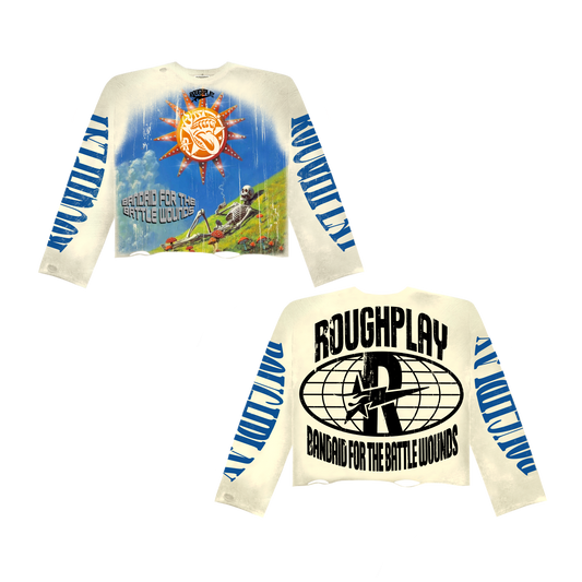 RoughPlay🩹Blazin skully long sleeve (Tan)