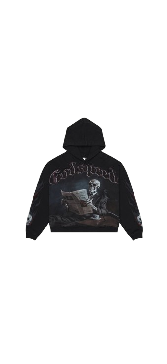 Black Monday Hoodie (Grey Wash) Godspeed