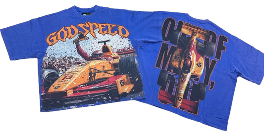 F1-Finishline (Blue Wash) Godspeed T-Shirt