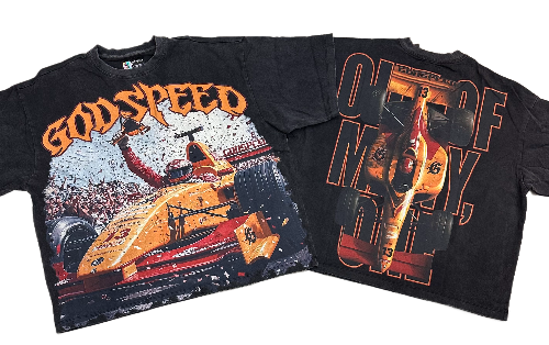 F1-Finishline (Black Wash) Godspeed T-Shirt