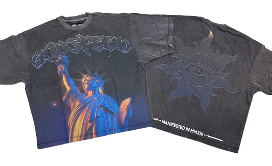 Purple-City (Grey-Wash) Godspeed T-Shirt