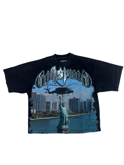Godspeed JFK To MIA T-Shirt black