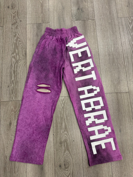 Vertabrae Magenta Sweatpants
