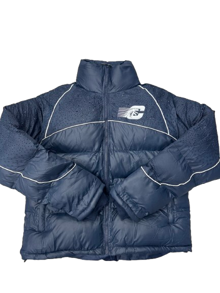 CB Rhinestone Puffer (navy blue)