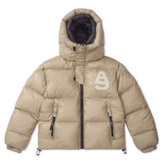 Kudu Double Hood Down Jacket Khaki