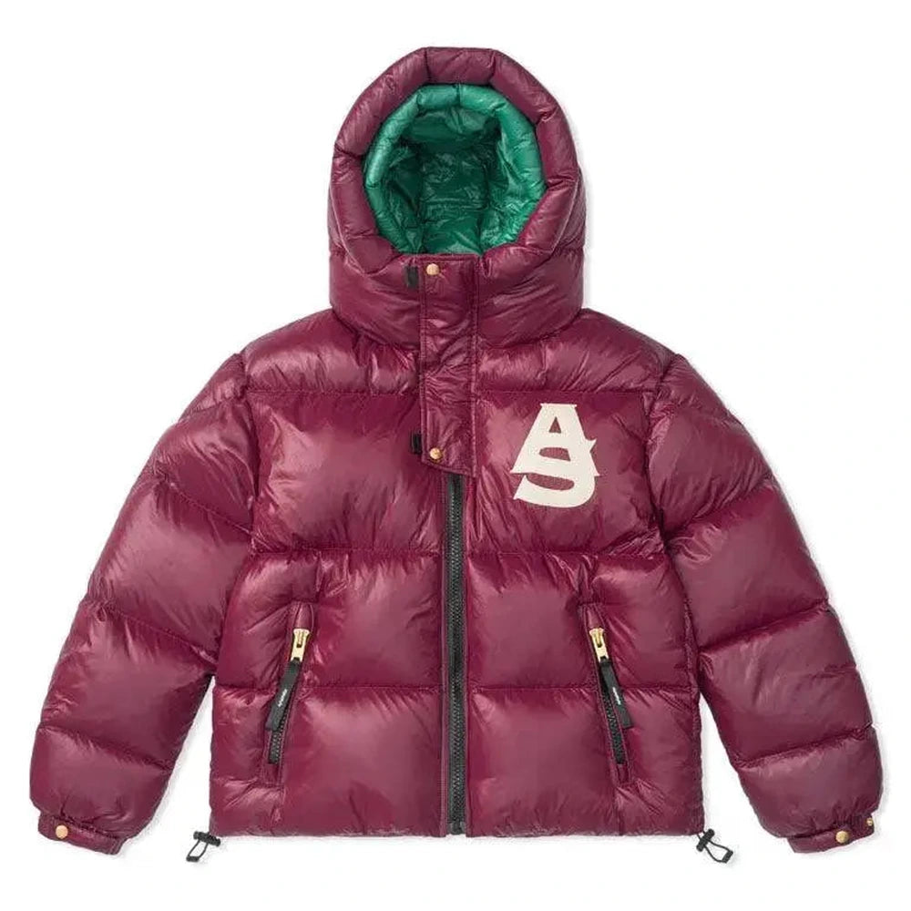 Kudu Double Hood Down Jacket Wine