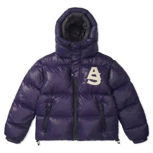 Kudu Double Hood Down Jacket Navy blue