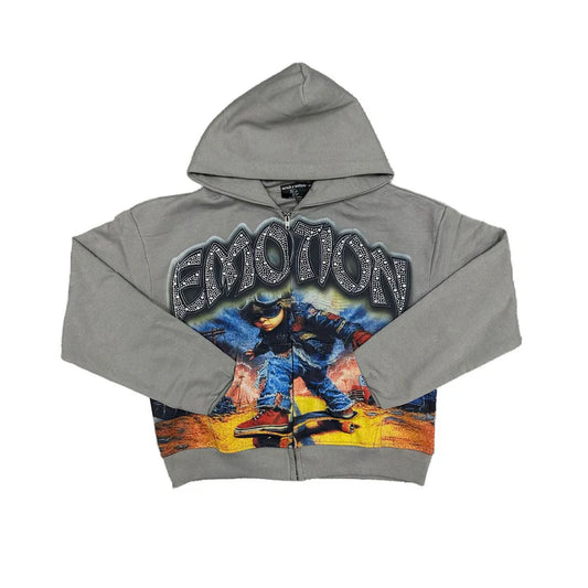 Mixed Emotions ‘Last Ride’ Rhinestone Hoodie