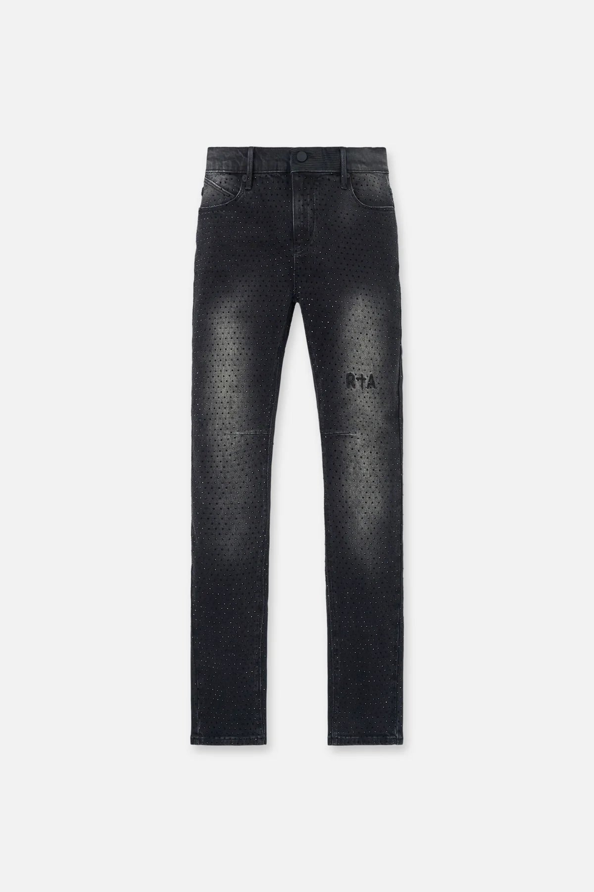 RTA Bryant Crystal-Embellished Skinny-Fit Jeans