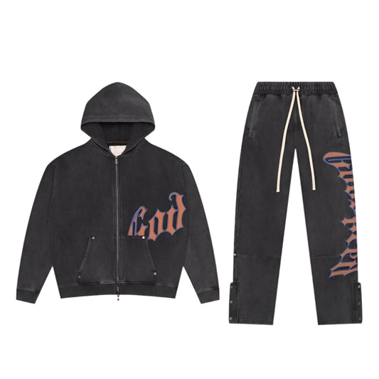 Godspeed OG Logo Sweatsuit Black and Orange