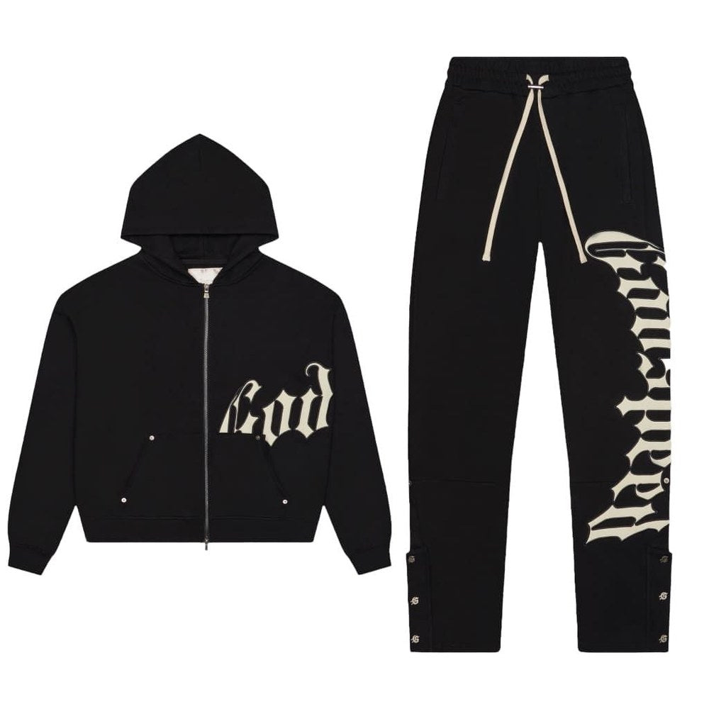 Godspeed OG Logo Sweatsuit Black and Light gray