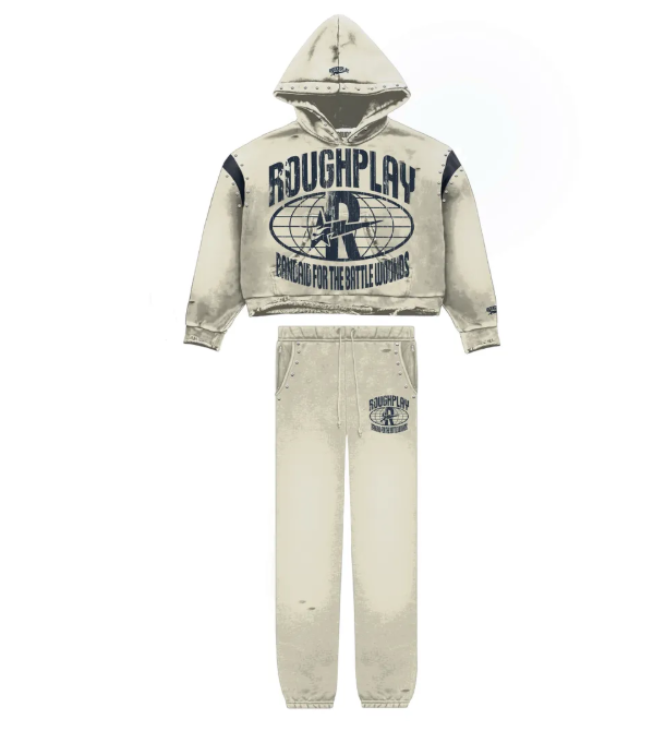 RoughPlay🩹SweatSuit (TAN/NVY)