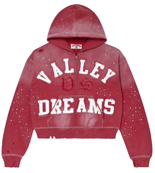Vale Forever Classico Zip Up Hoodie 'Ruby'