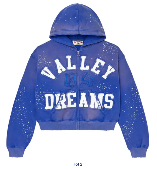 Vale Forever Classico Zip Up Hoodie 'Sapphire'