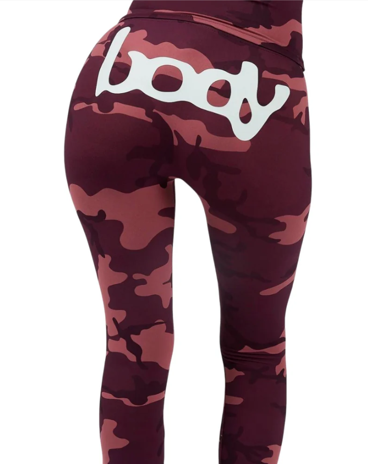 Body By Raven 'Basic 2.0 Ultra Low Rise' Berry Camo & Sky Blue suit