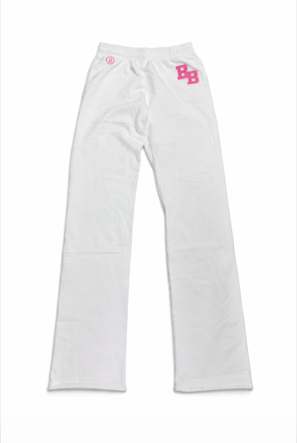 Body By Raven 'University' Eggshell White & Pink Suit