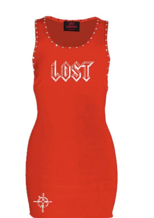 Lost Intricacy Red Icon Dress