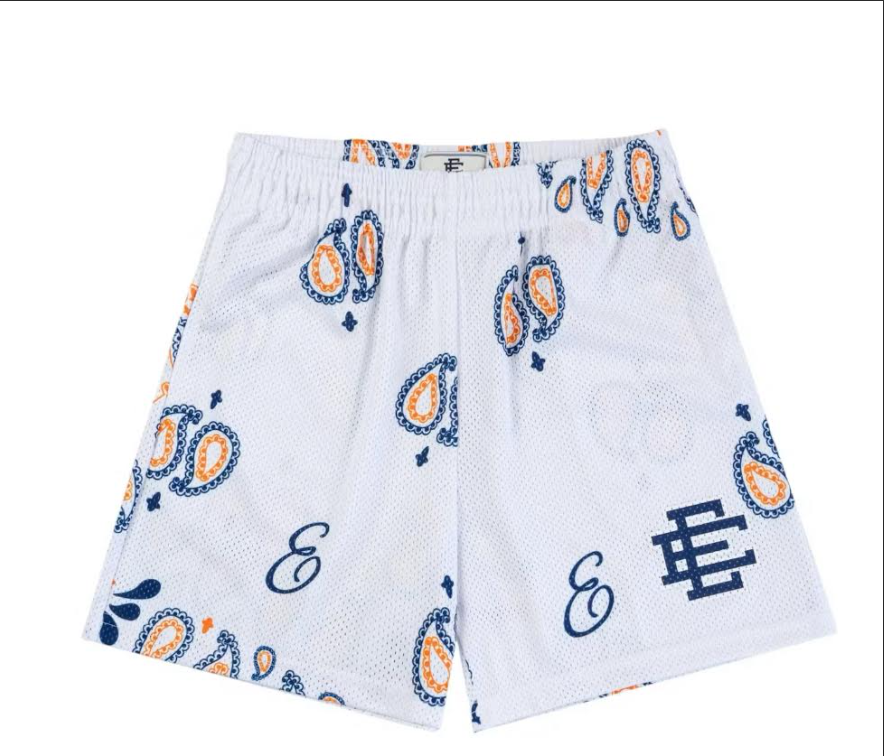 Eric Emanuel EE White/ORNG BLUE Bandana