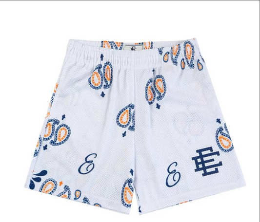 Eric Emanuel EE White/ORNG BLUE Bandana