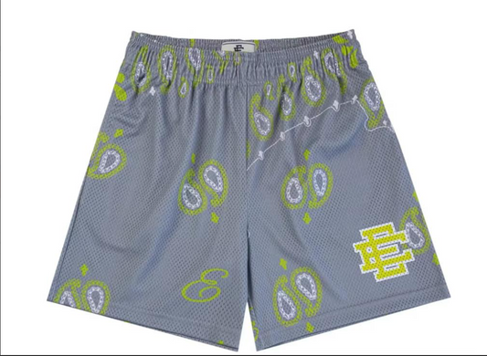 Eric Emanuel EE Short GRY/NEON GRN Bandana