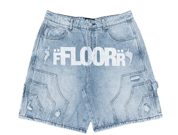 Floor 914 Jorts White logo