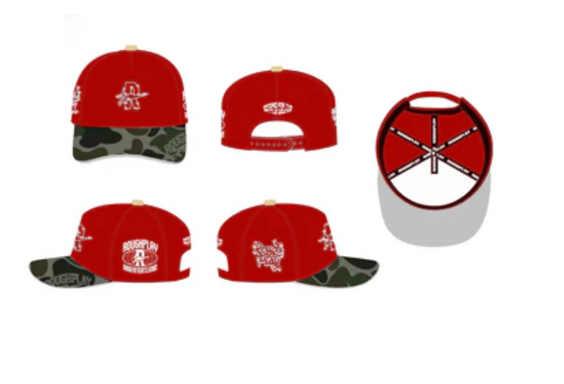 Roughplay red camo hat