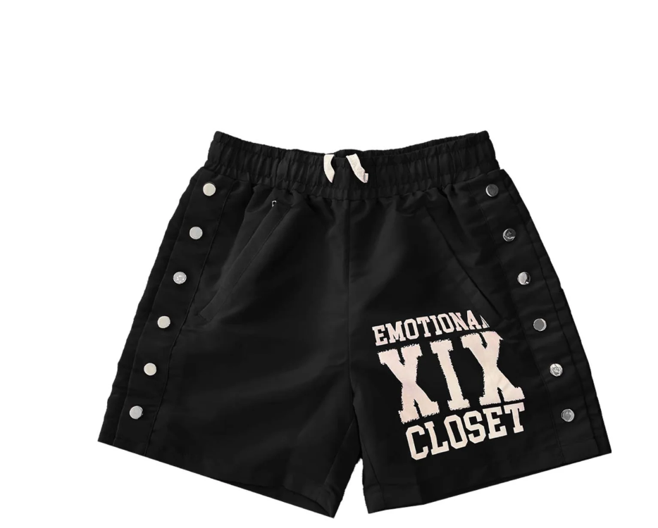 Mixed Emotions Nylon Short Set 'BLK'