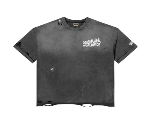 Roughplay T-Shirt Vintage Side Logo (Gray/White)