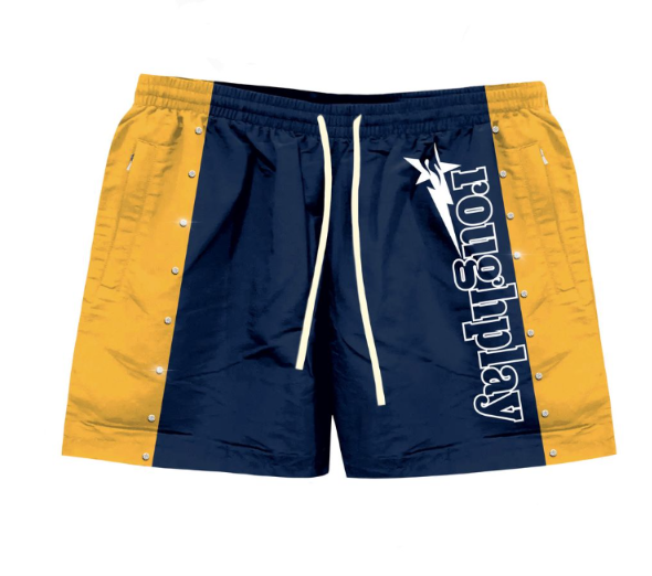 Roughplay NAVY/Gold Stripped Shorts