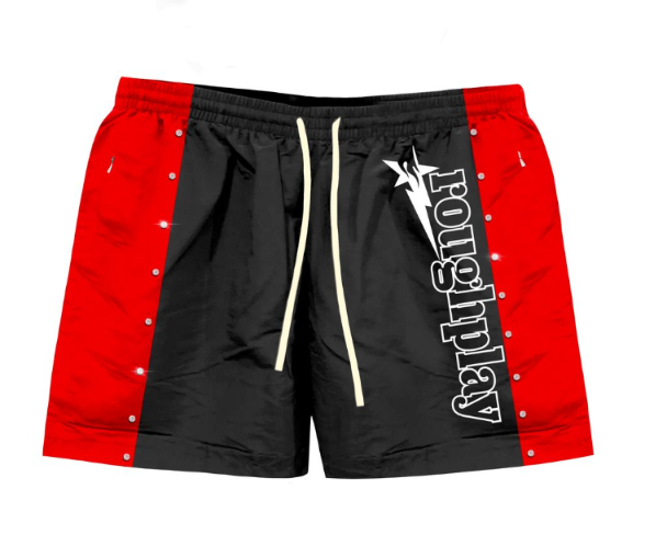 Roughplay Red/Black Stripped Shorts