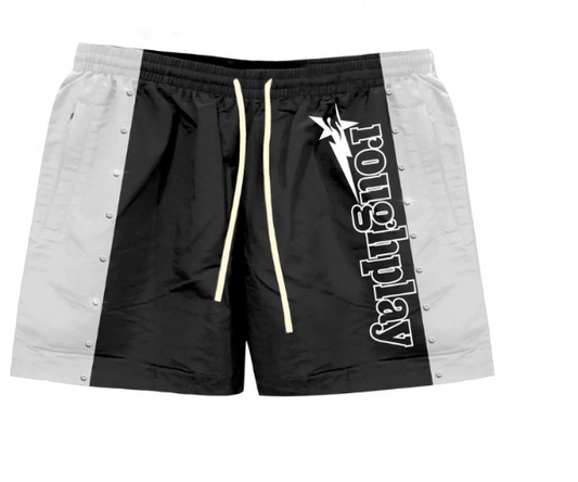 Roughplay Black/White Stripped Shorts