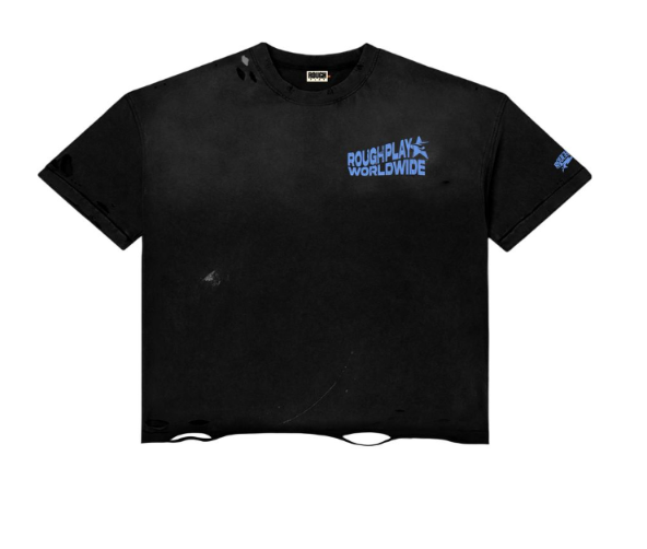 Roughplay T-Shirt Vintage Side Logo (BLK/BLUE)