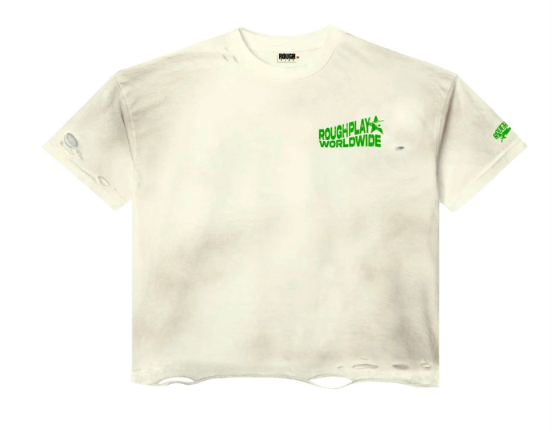 Roughplay T-Shirt Vintage Side Logo (TAN/Green)