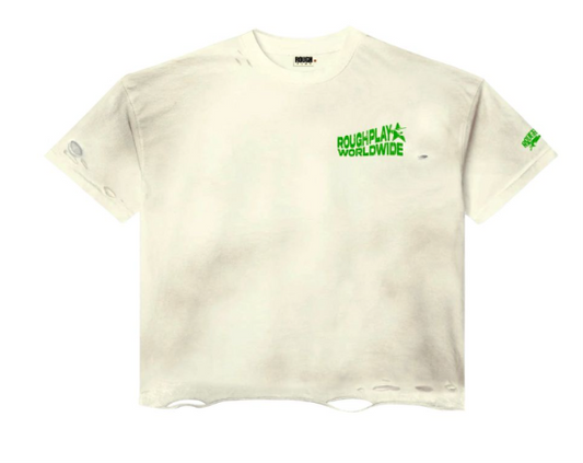 Roughplay T-Shirt Vintage Side Logo (TAN/Green)