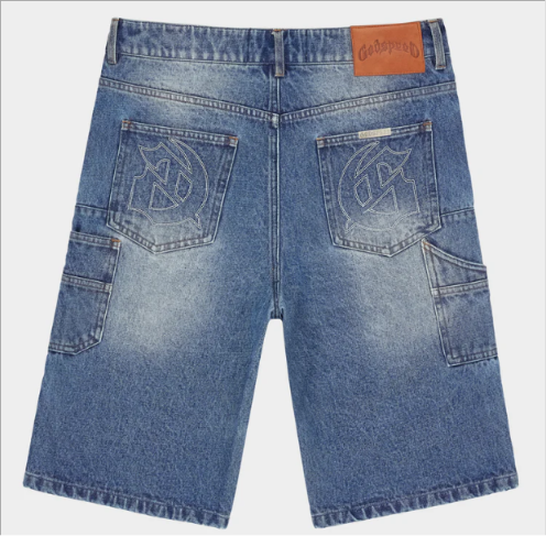 Godspeed Twin Panel Denim Shorts "Blue"