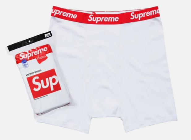 Hanes X Supreme Boxer Briefs "White"