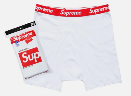 Hanes X Supreme Boxer Briefs "White"