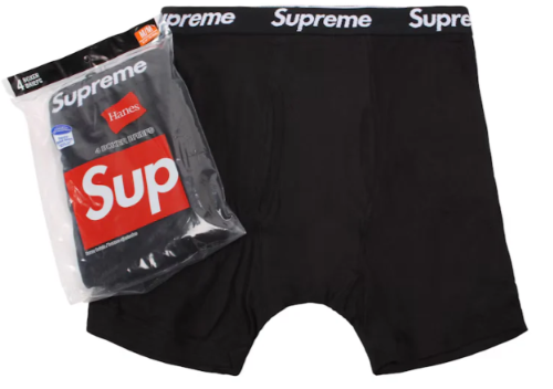 Hanes X Supreme Boxer Briefs "Black"