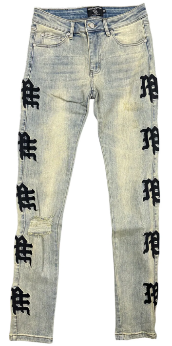 Mixed Emotions ‘Desert’ Monogram Denim