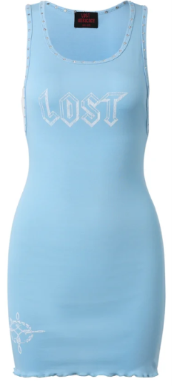 Lost Intricacy Icon Dress Baby Blue