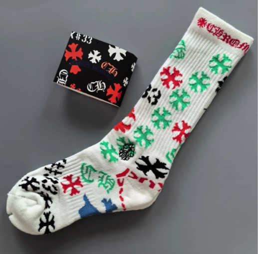 Chrome Hearts Socks "White BOX3"