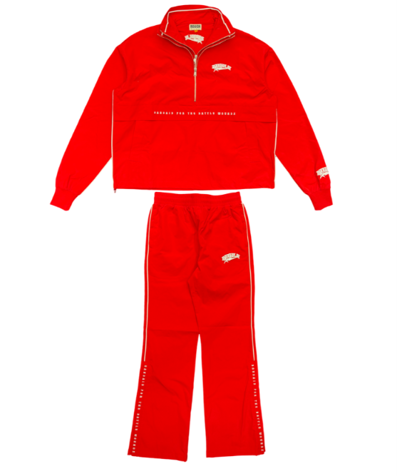 Roughplay RED QUATER ZIP SET