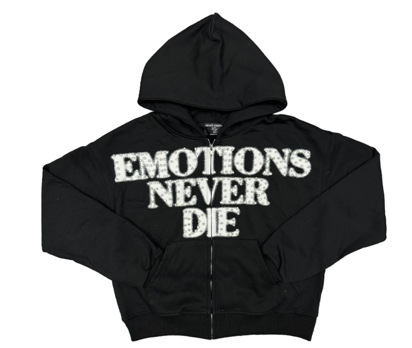 Mixed Emotions "End" Zip Up Black