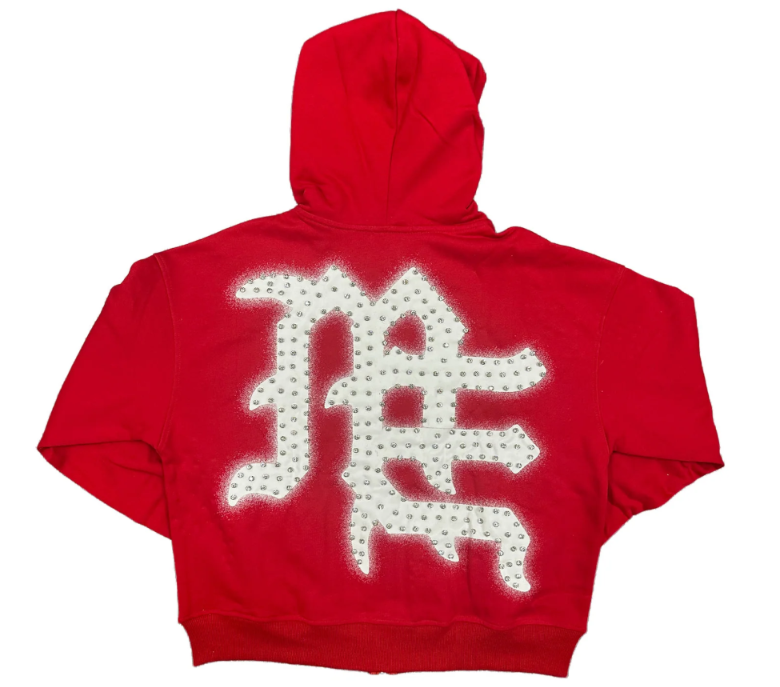 Mixed Emotions "End" Zip Up Red