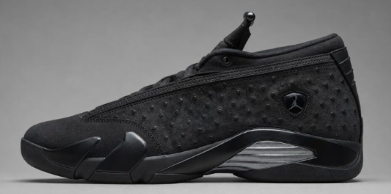 Air Jordan 14 Black Ostrich