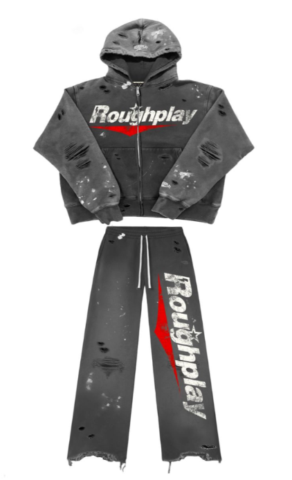 Roughplay DARK GREY/RED SWEATSUIT