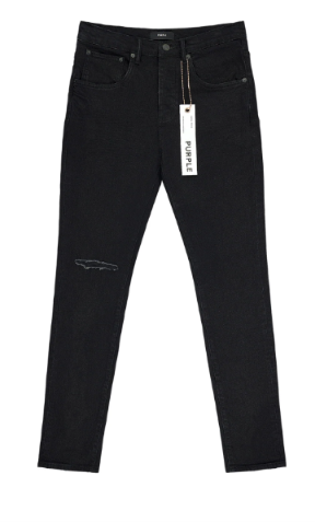 Purple Jeans P002 Rinse Knee Slit