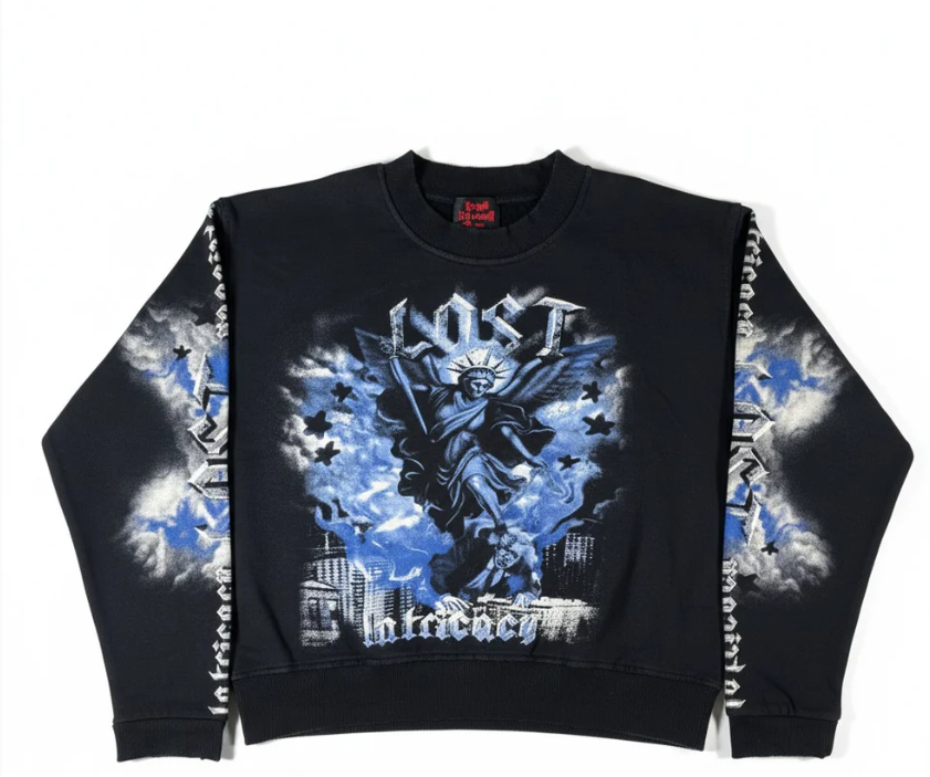 Lost Intricacy 'Blue Retribution' Blue LS Tee