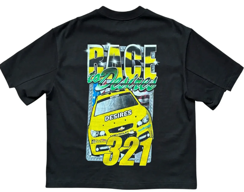 Bottega Desires 'Race' Black Tee